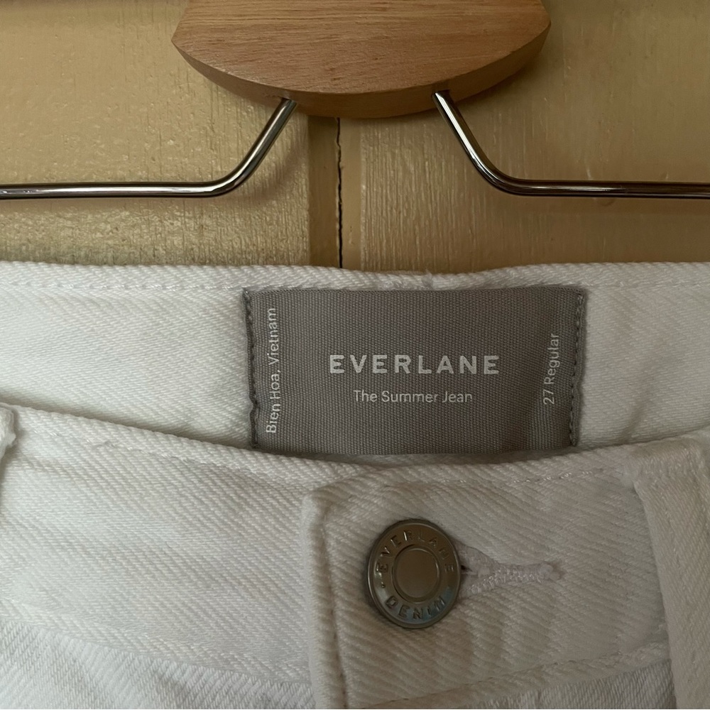 Everlane The Summer Jean White Organic Cotton - Picture 3 of 5